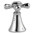 DELTA® H295 Cassidy™ Cross Handle, For Use With Model 3597LF-MPU-LHP Widespread Lavatory Faucet, Brass, Polished Chrome, Import