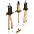 DELTA® R2707-MF Classic Rough-In Valve, 1/2 in PEX Inlet, 60 psi, 18 gpm, Solid Fabricated Brass Body, Domestic