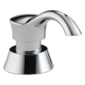 DELTA® RP50781 Pilar® Soap/Lotion Dispenser, Polished Chrome, 13 oz Bottle Capacity, Deck Mount, ABS, Import