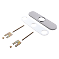 DELTA® RP64070AR Trinsic® Escutcheon, For Use With Model 9959-DST/9913T-DST Trinsic® Pro Kitchen Faucet, 8 in, Arctic™ Stainless Steel, Import