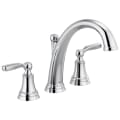DELTA® T2732 Roman Tub Faucet Trim, Woodhurst™, 10 to 16 in Center, Polished Chrome, 2 Handles, Function: Traditional, Domestic