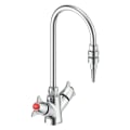 DELTA® W6760-9 Single Shank Mixing Faucet, 4 gpm Flow Rate, Polished Chrome, 2 Handles, Import, Commercial