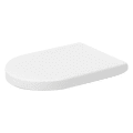 DURAVIT 0063390000 Removable Soft Close Toilet Seat, Elongated Bowl, Close Front Front, Plastic, White, Import