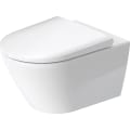 DURAVIT 2577090092 257709 Rimless Wall Mount Toilet, D-Neo, 1.28/0.8 gpf Flush Rate, White, Import
