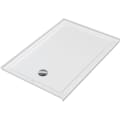 DURAVIT 720244000000090 720244 Architec Rectangular Shower Tray, White, Left Drain, 54 in L x 36 in W x 2-1/2 in D