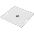 DURAVIT 720252000000090 720252 Architec Rectangular Shower Tray, White, Center Drain, 36 in L x 36 in W x 2-1/2 in D