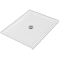 DURAVIT 720254000000090 720254 Architec Rectangular Shower Tray, White, Center Drain, 48 in L x 36 in W x 2-1/2 in D
