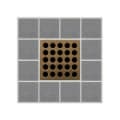 Ebbe America E4408 Shower Drain Grate, Square Pattern, 3.16 sq-in, 11 gpm, Stainless Steel/Polycarbonate