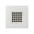 Ebbe America E4803-BN Quadra Unique Grate, Square Pattern, 4 sq-in, 304 Stainless Steel