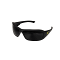 EDGE® TXB236-E1 Brazeau Torque Polarized Safety Glasses With Yellow E Logo, Anti-Scratch, Smoke Lens, Full-Frame Frame, Matte Black, Nylon Frame, Polycarbonate Lens, ANSI/ISEA Z87.1+2015, MCEPS GL-PD 10-12