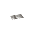 Elkay® ECTRU32179LT Crosstown® Transitional Kitchen Sink, Polished Satin, Rectangle Shape, 12 in Left, 17 in Right L x 17 in Left, 17 in Right W x 9 in Left, 9 in Right D Bowl, 31-1/2 in L x 18-1/2 in W x 9 in H, Under Mount, 18 ga 304 Stainless Steel