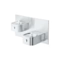 Elkay® EDFP217C Soft Sides™ Non-Filtered Bi-Level Drinking Fountain, Push Button Operation, Non-Refrigerated Chilling, 3/8 in OD Tubing Connection, Domestic