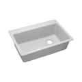 Elkay® ELG13322WH0 Quartz Classic® Kitchen Sink, White, Rectangle Shape, 30-5/16 in L x 16-7/16 in W Bowl x 9-1/2 in D Bowl, 7 Faucet Holes, 33 in L x 22 in W x 9-1/2 in H, Top Mounting