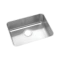 Elkay® ELUHAD211555 Lustertone™ Classic Kitchen Sink, Rectangle Shape, 21 in L x 15-3/4 in W Bowl x 5-3/8 in D Bowl, 23-1/2 in L x 18-1/4 in W x 5-3/8 in H, Under Mounting, 18 ga 304 Stainless Steel