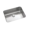 Elkay® ELUHAD211555PD Lustertone™ Classic Kitchen Sink, Rectangle Shape, 21 in L x 15-3/4 in W Bowl x 5-3/8 in D Bowl, 23-1/2 in L x 18-1/4 in W x 5-3/8 in H, Under Mounting, Stainless Steel