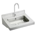 Elkay® ELVWO2219SACC Universal Lavatory Sink Package, Rectangle Shape, 22 in W x 19 in D x 5-1/2 in H, Wall Mount, Stainless Steel, Buffed Satin