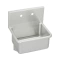 Elkay® ESS21182 Service Sink, Rectangle Shape, 21 in W x 20-3/16 in D x 12 in H, Wall Mount, Stainless Steel, Buffed Satin, Import