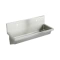 Elkay® EWMA48202 Handwash Sink, Rectangle Shape, 20 in W x 8 in D x 48 in H, Wall Mount, Stainless Steel, Buffed Satin, Domestic