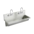 Elkay® EWMA4820C Handwash Sink, Rectangle Shape, 20 in W x 8 in D x 48 in H, Wall Mount, Stainless Steel, Buffed Satin