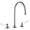 Elkay® LK800GN08T4 Faucet, Commercial, 1.5 gpm Flow Rate, Gooseneck Spout, Polished Chrome, 2 Handles