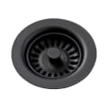 Elkay® LKQS35BK Drain Fitting With Removable Basket Strainer and Rubber Stopper