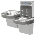 Elkay® LZSTLDDWSLK EZH2O® Filtered Bi-Level Bottle Filling Station and Cooler, 1.5 gpm Flow Rate, Push Bar/Sensor Operation, Non-Refrigerated Chilling, 2 Stations, Domestic