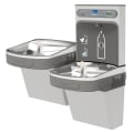 Elkay® LZSTLDDWSSK EZH2O® Filtered Bi-Level Bottle Filling Station and Cooler, 1.5 gpm Flow Rate, Push Bar/Sensor Operation, Non-Refrigerated Chilling, 2 Stations, Domestic