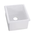 Elkay® SWU1517WH Fireclay Traditional Kitchen Bar Sink, White, Rectangle Shape, 13-1/2 in L x 16 in W Bowl x 9-1/8 in D Bowl, 16-3/8 in L x 18-7/8 in W x 10-1/8 in H, Under Mounting