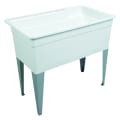 ELM® 28F BigTub™ Utilatub® Utility Tub, 40 in W x 24 in D x 34 in H, Floor Mount, Polypropylene, White, Domestic