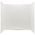 ELM® 350WHT DURAWALL® Bathtub Wall, 58 in H, Fiberglass, Domestic