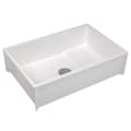ELM® 65M MOP Service Basin, 36 in W x 24 in D x 10 in H, Fiberglass, White, Domestic
