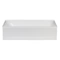ELM® T6032R T6032 Topaz Bathtub, Soaking, 60 in L x 32 in W, Right Drain, White, Domestic