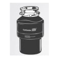 Insinkerator® 75991 CONTRACTOR 333™ Continuous Feed Garbage Disposal, 1-1/2 in Drain, 3/4 hp, 120 VAC, 1725 rpm Grinding, 26 oz Grinding Chamber