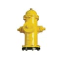 EJP American-Darling 165563 Fire Hydrant With Drains Open, 200 psi, Ductile Iron, Yellow, AWWA C502, ASTM A126 Class B