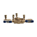 Febco® 0683040 LF850 In-Line Small Diameter Double Check Valve Assembly, 1 in Nominal, NPT End Style, Quarter-Turn Ball Valve, Cast Copper Silicon Alloy Body, Import