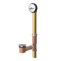 Gerber® G004181876 Classics™ Trip Lever Bath Drain With Pre-Adjustable Linkage and Retaining Ring, 3-1/2 in H, Brass, Domestic
