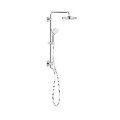 GROHE 26123001 Tempesta Single Function Shower System, 1.75 gpm Flow Rate, 1/2 in NPT Inlet, 59 in L Hose, Import