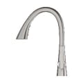 GROHE 32298DC3 32298_3 Zedra Pull-Down Kitchen Faucet, 1.75 gpm Flow Rate, Supersteel, 1 Handles, 1 Faucet Holes, Residential