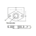 Grundfos 519652 Flange Set, 1 in, Bronze