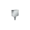 Hansgrohe 26455001 FixFit Square Wall Outlet With Check Valve, 1/2 in, NPT x G 1/2