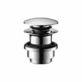 Hansgrohe 50100101 Push-Open Sink Drain, 1-1/4 in Nominal, 2-1/2 in, Brass Drain, Domestic