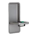 Haws® AXION® 7656WCC Barrier Free MSR Eye/Face Wash With Drain Pan, Recessed/Wall Mount, Pull-Down Operation, ANSI Z358.1