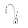 Insinkerator® Indulge™ 44251C FGN1100 Contemporary Instant Hot Water Dispenser Faucet, Residential, High-Arc Swivel Spout, Polished Nickel, 1 Handles, Import