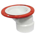 4"X3" PVC DWV OFFSET HUB CLOSET FLNG W/ METAL RING