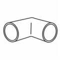 System 636® 197199 FGV Elbow, 2 in, Hub x Hub Connection, 90 deg, CPVC