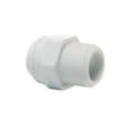 John Guest® Speedfit® PP011223W Straight Adapter, 3/8 in, Tube x MNPT, Polypropylene, Domestic