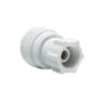 John Guest® Speedfit® PP3208U7WP Faucet Connector, 1/4 x 7/16-24 in Nominal, Tube x Threaded UNS End Style, Polypropylene, Domestic