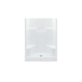 Aquatic 1603SG-WH Everyday 1-Piece Wall Shower, 60 in L x 35 in W x 72 in H, AcrylXâ„¢ Acrylic, Gel-Coated/White, Domestic