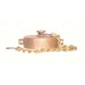 LEGEND 324-101 A-80 Cap With Chain, 1-1/2 in Nominal, NST End Style, Brass, Import