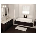 MAAX® 101460-000-001-100 Pose™ 7236 Bathtub, Soaking, Rectangle Shape, 72 in L x 35-3/4 in W, End Drain, White, Domestic